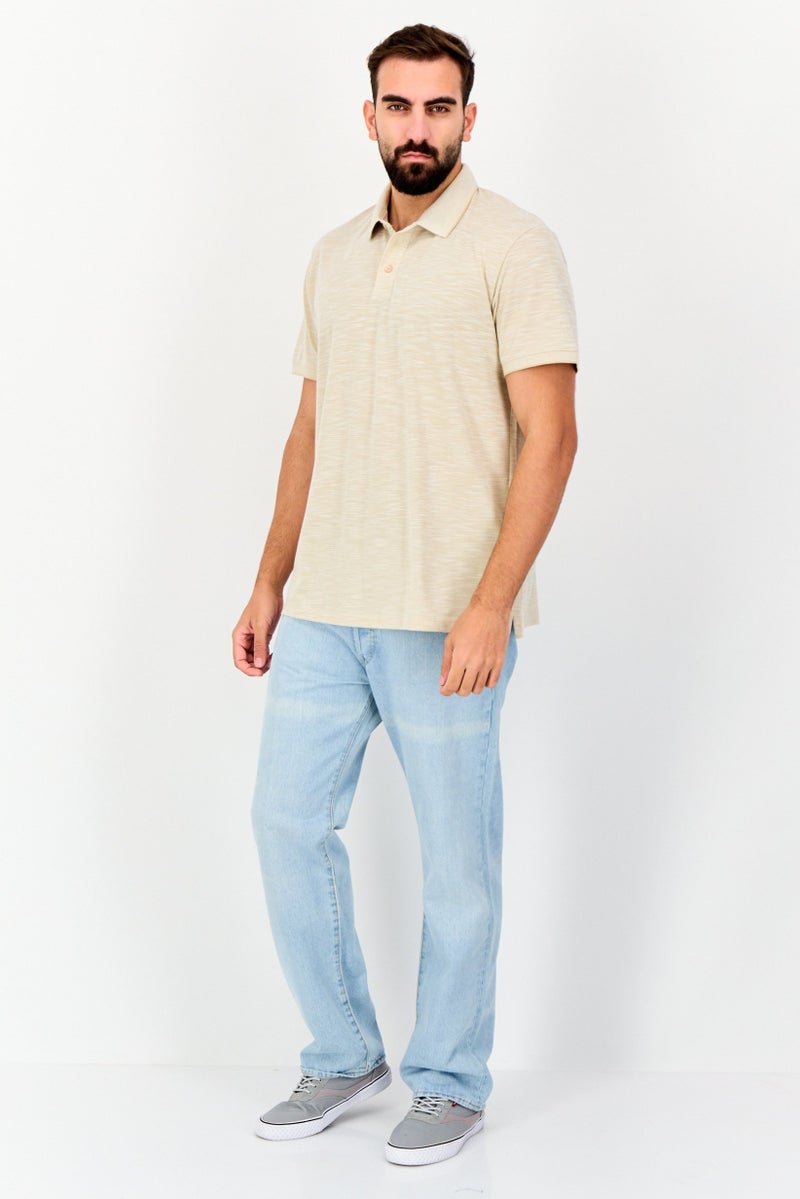 Celio Men Spread Collar Short Sleeve Yarn Dye Polo, Multicolor - Image 4